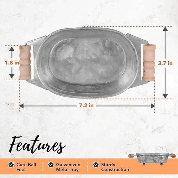 NEW  Galvanized Farmhouse Soap Dish for Bathroom - Picture 8 of 8